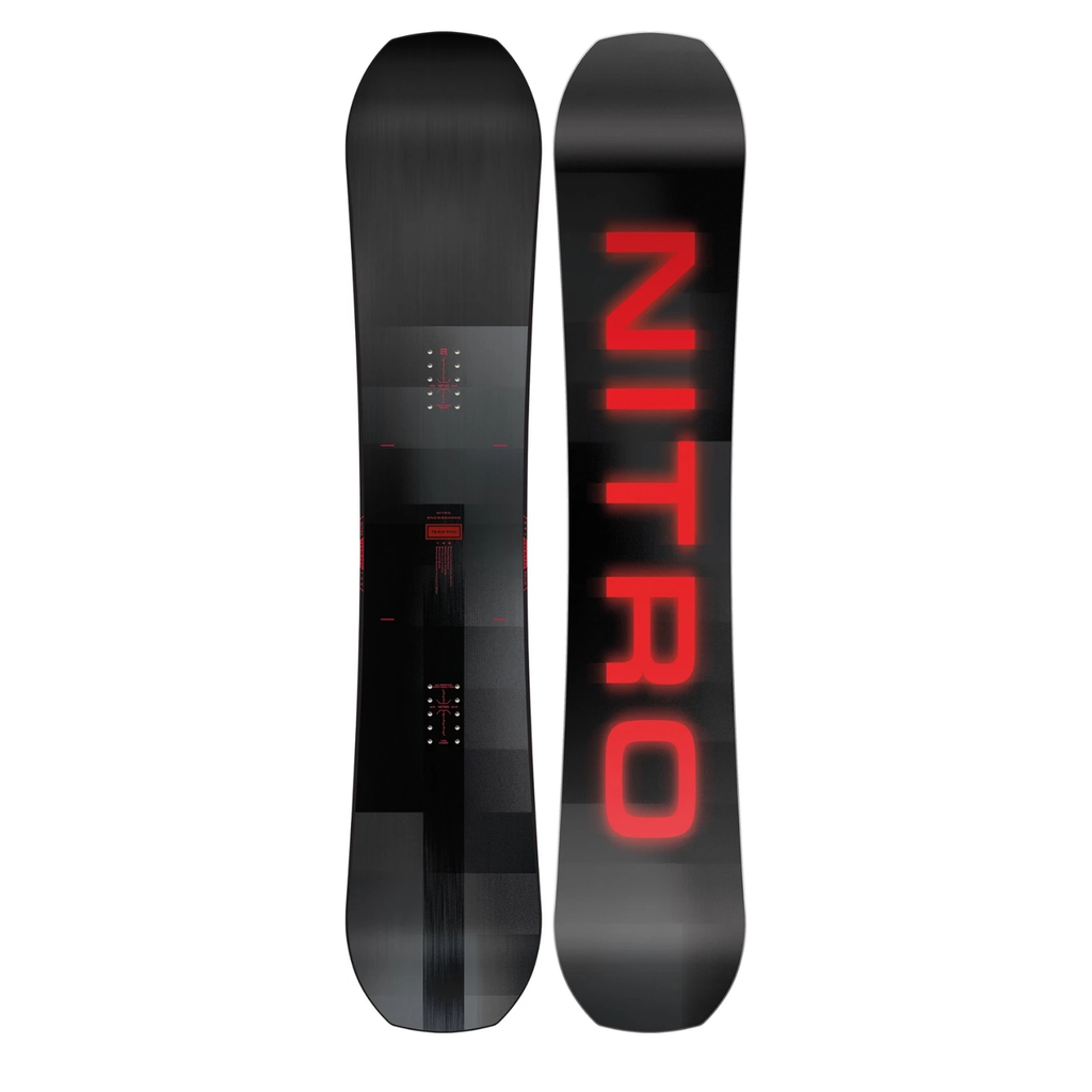 Nitro Team Pro Snowboard - Freestyle All-Mountain Board, Directional Twin, Sintered Speed Formula II Base