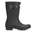 Hunter Women's Original Short Rain Boot - Black - Handcrafted Natural Rubber, 100% Waterproof