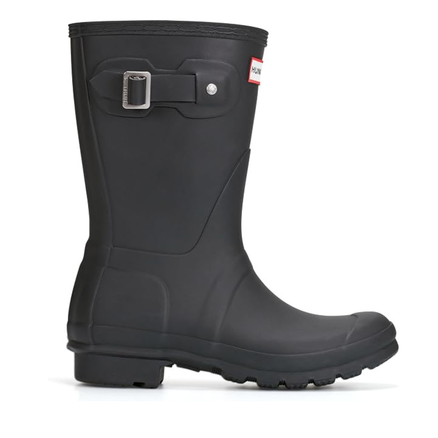 Hunter Women's Original Short Rain Boot - Black - Handcrafted Natural Rubber, 100% Waterproof