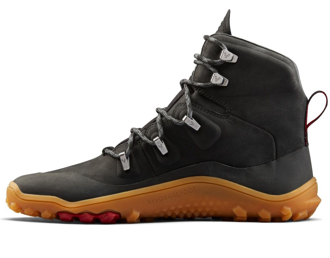 Vivobarefoot Mens Tracker Leather, Obsidian