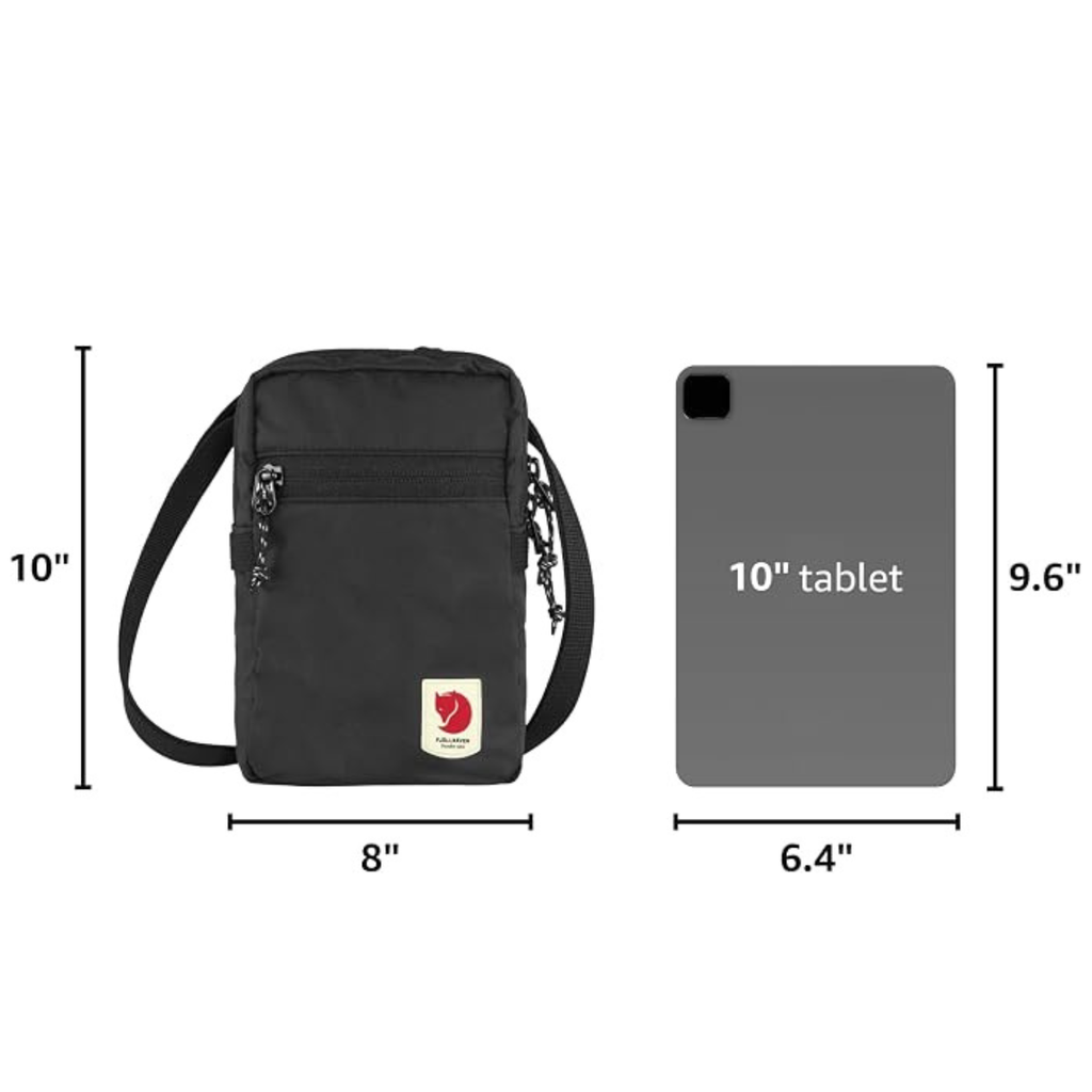 Fjällräven High Coast Pocket Crossbody Bag - Black - Water-Resistant, Recycled Polyamide, Compact Everyday Carry