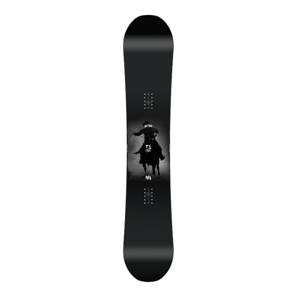 Nitro T1 Snowboard - Freestyle Park Board, Cam-Out Camber, Powercore II