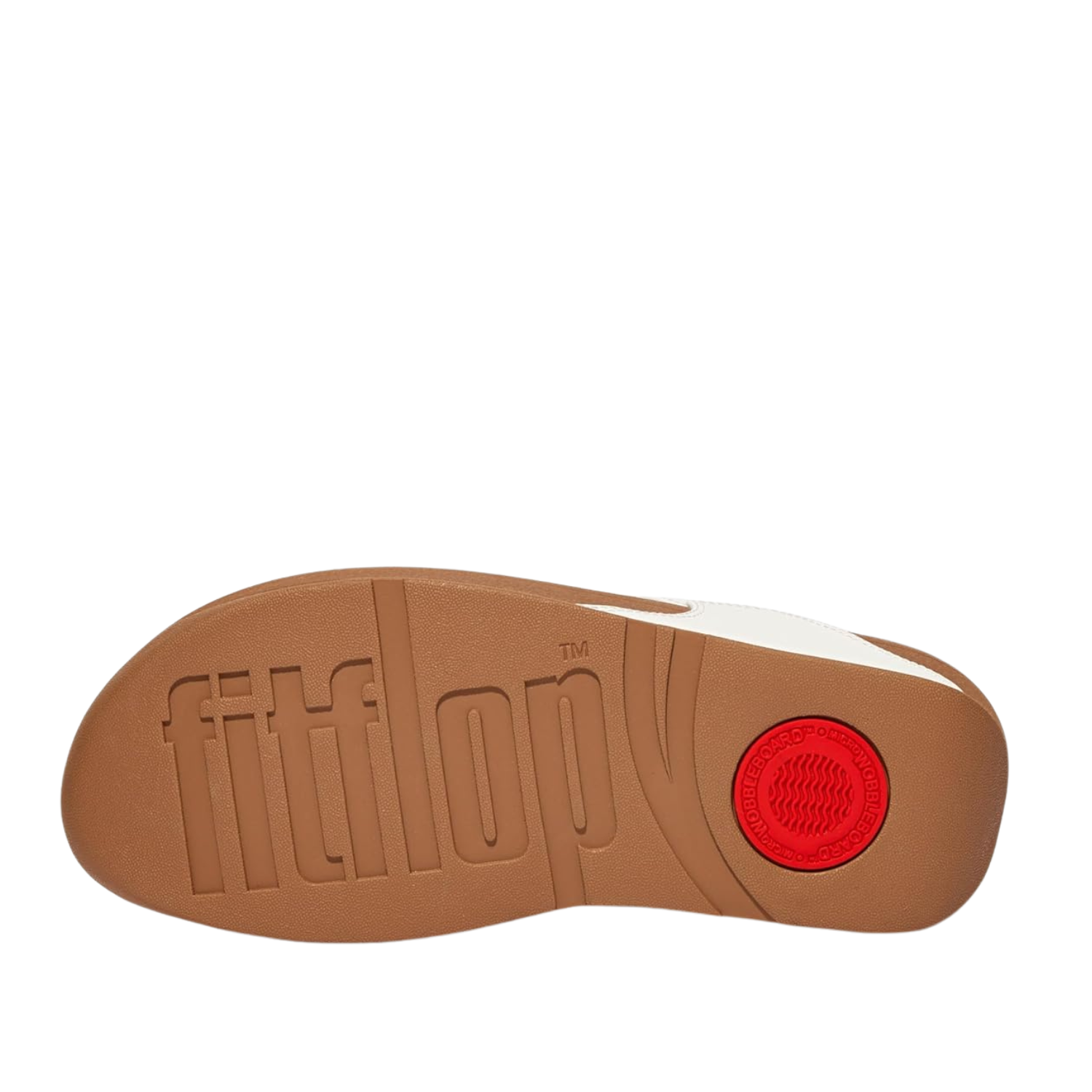 FitFlop Women's Lulu Leather Toe-Post Sandal - Urban White - Microwobbleboard Cushioning