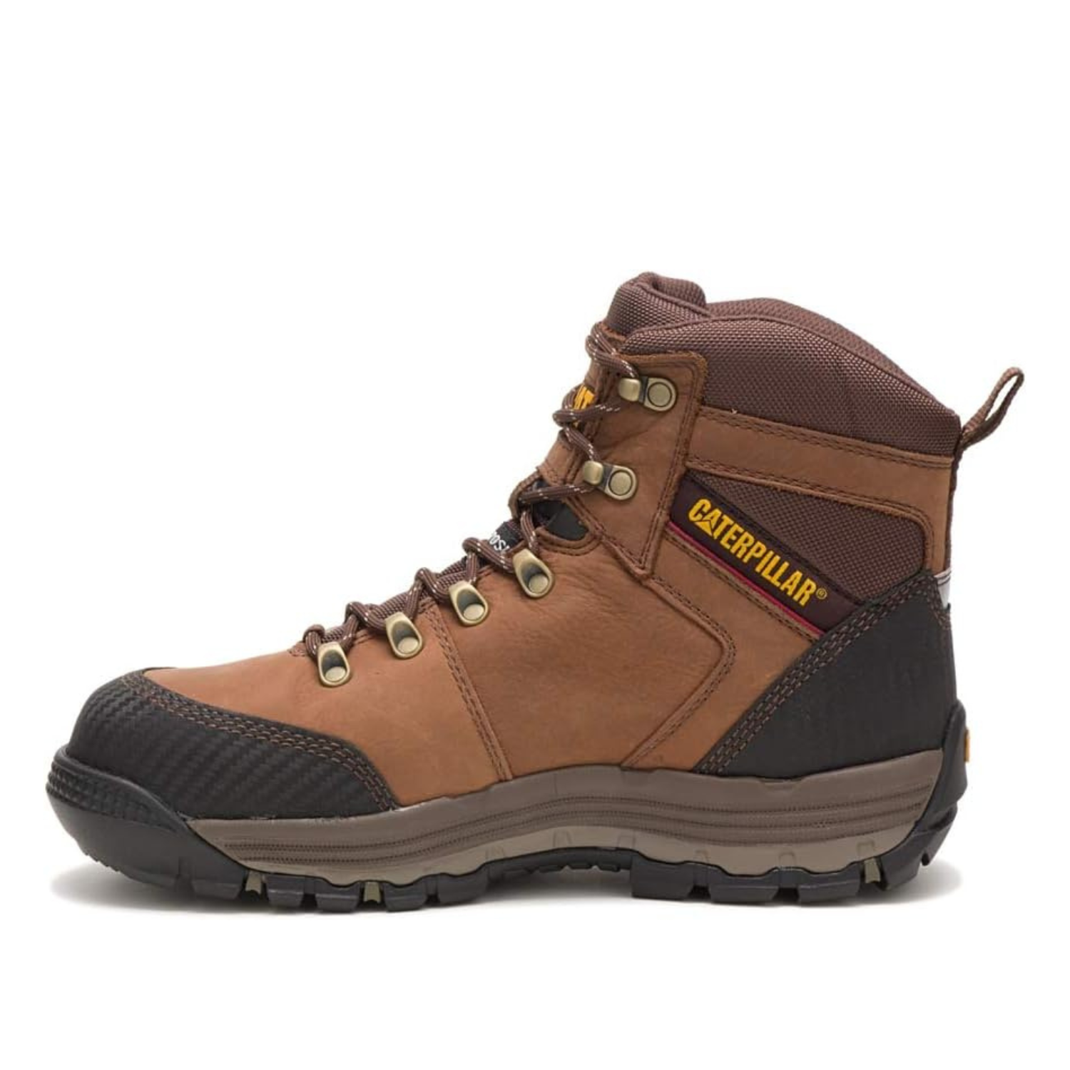 CAT Footwear Men's Munising 6" Waterproof Composite Toe Work Boot - Brown Leather