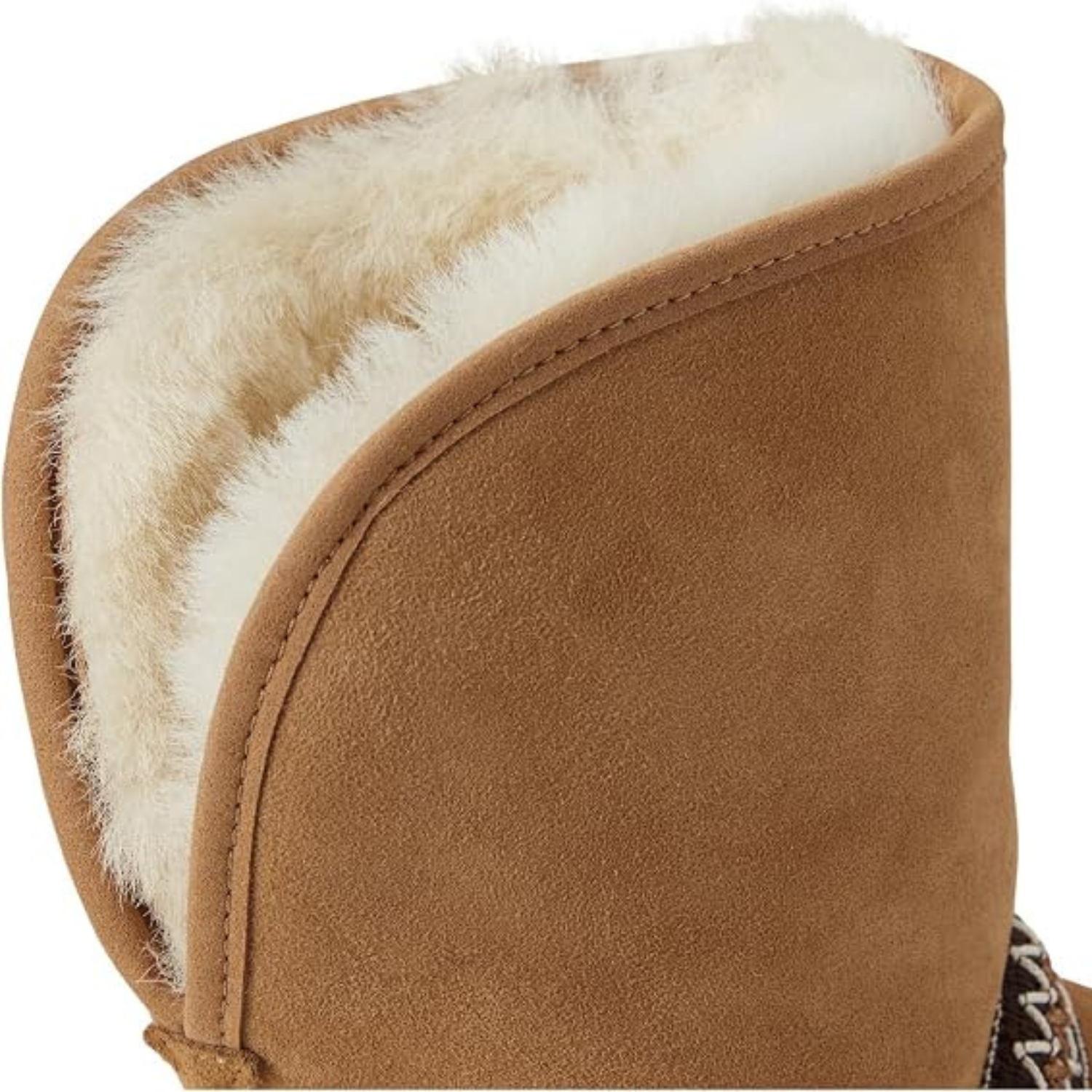 UGG Women's Classic Short Crescent Boot - Chestnut - Twinface Sheepskin, Foldable Shaft