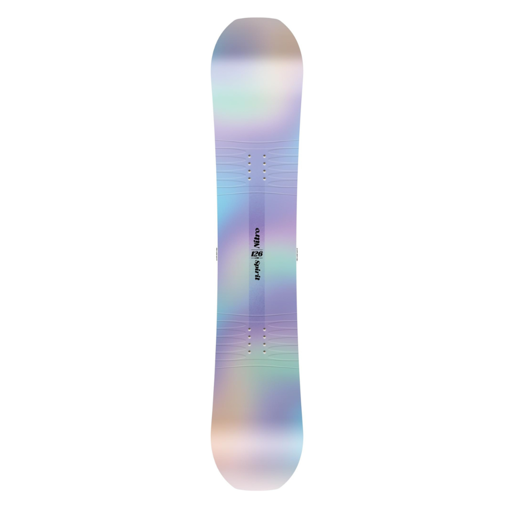 Nitro Girls' Spirit Kids Snowboard - All-Mountain Freestyle Twin Board, Holographic Graphic