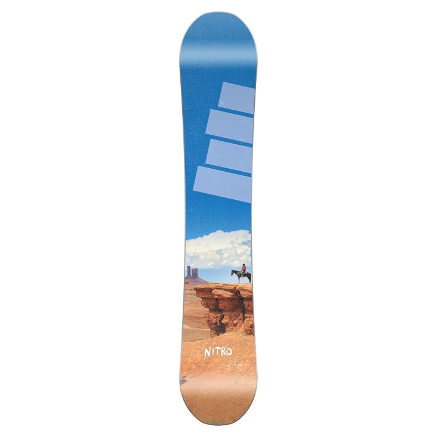 Nitro T1 Snowboard - Freestyle Park Board, Cam-Out Camber, Powercore II