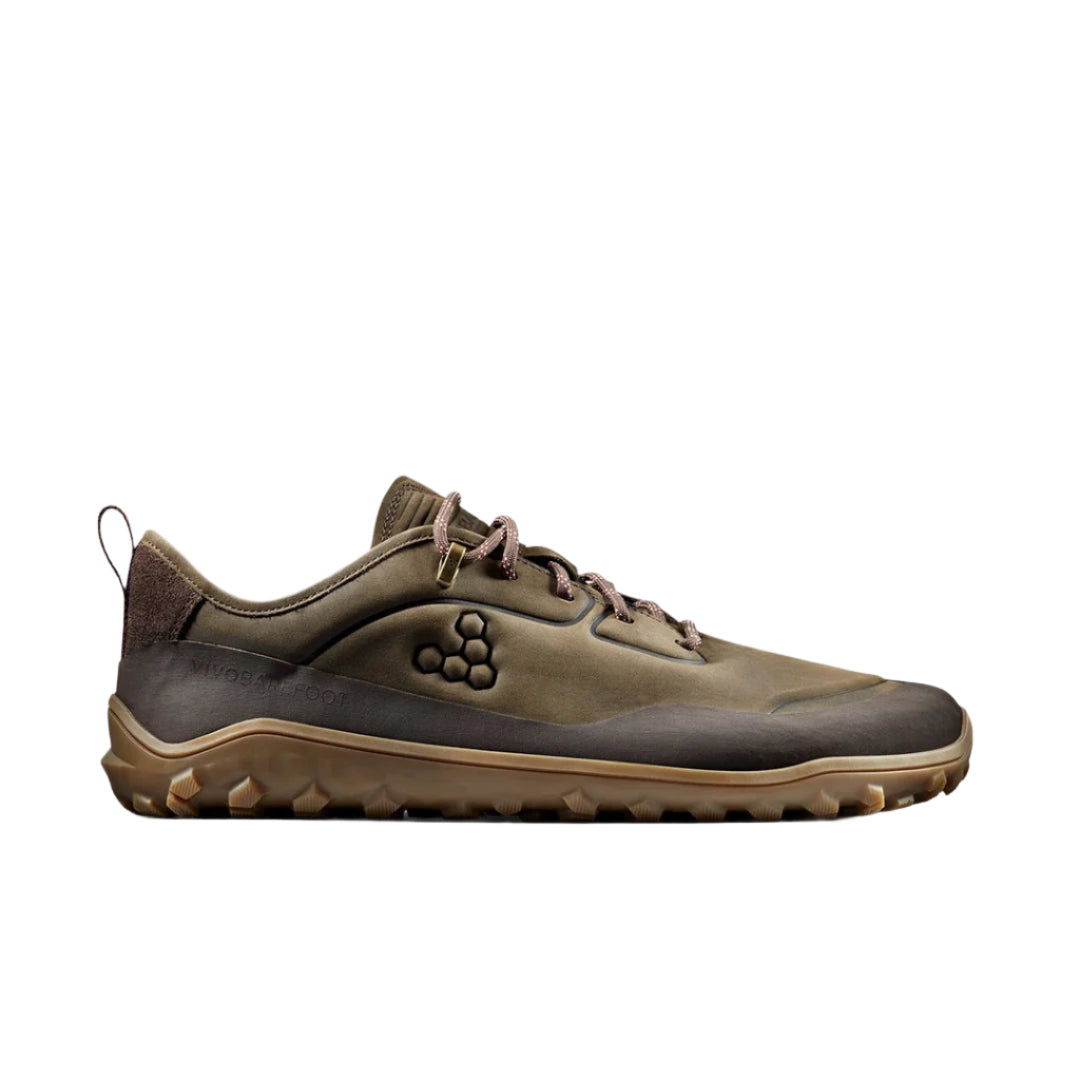 Vivobarefoot Mens Tracker Leather Low, Bracken