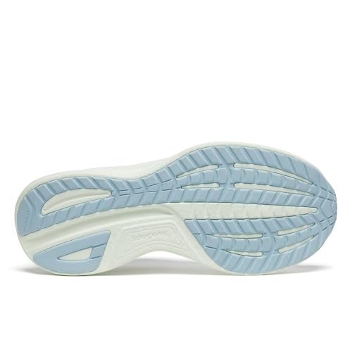 Saucony Women's Ride 18 Sneaker, White/Lettuce, 6.5
