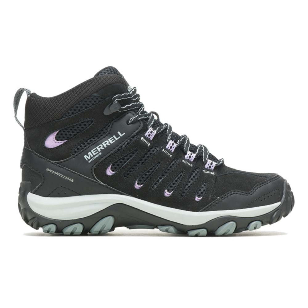 Merrell Womens Hiking Crosslander 3 Mid Waterproof Black/Orchid