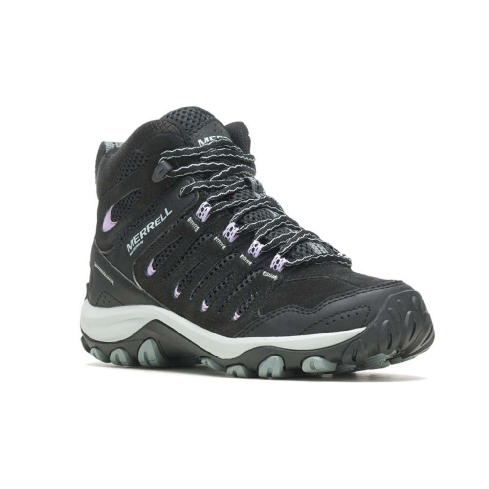 Merrell Womens Hiking Crosslander 3 Mid Waterproof Black/Orchid