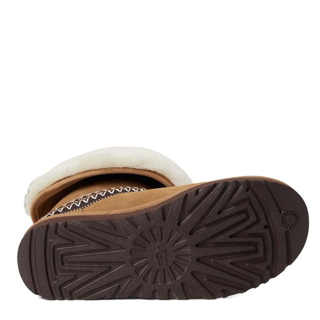 UGG Women's Classic Short Crescent Boot - Chestnut - Twinface Sheepskin, Foldable Shaft