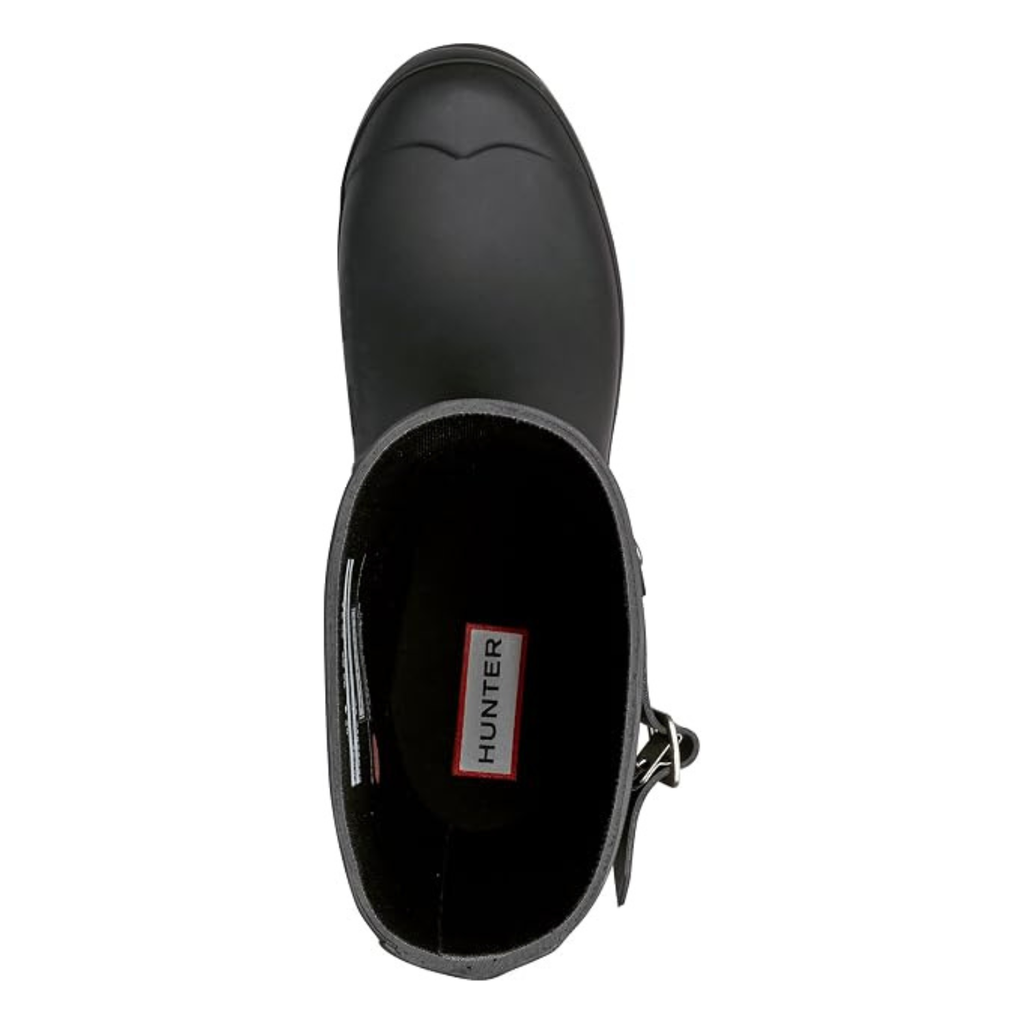 Hunter Women's Original Short Rain Boot - Black - Handcrafted Natural Rubber, 100% Waterproof