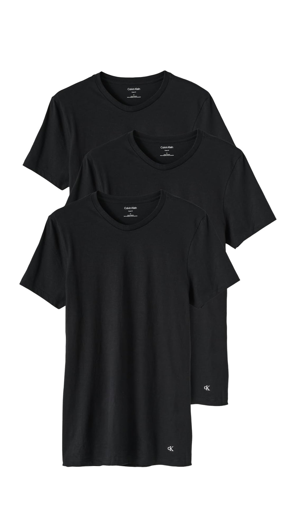 Calvin Klein Men's Short Sleeve Crew Neck 3-Pack
