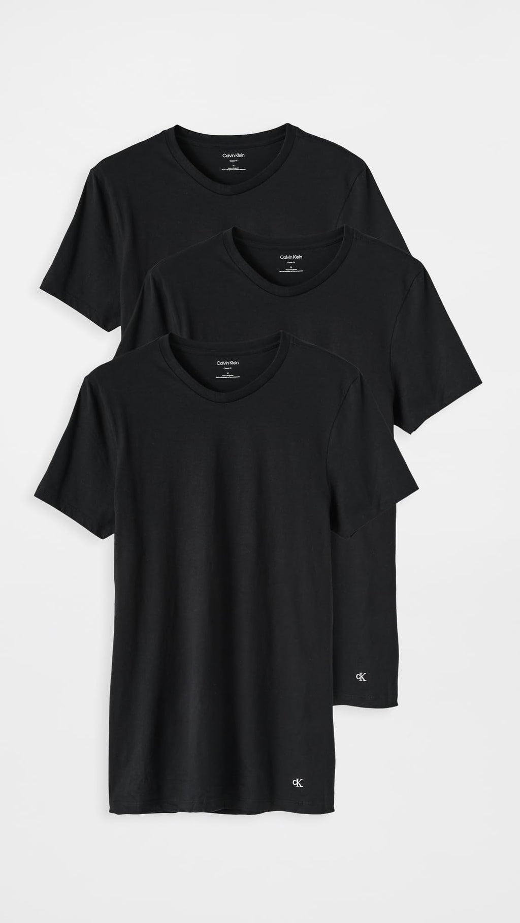 Calvin Klein Men's Short Sleeve Crew Neck 3-Pack