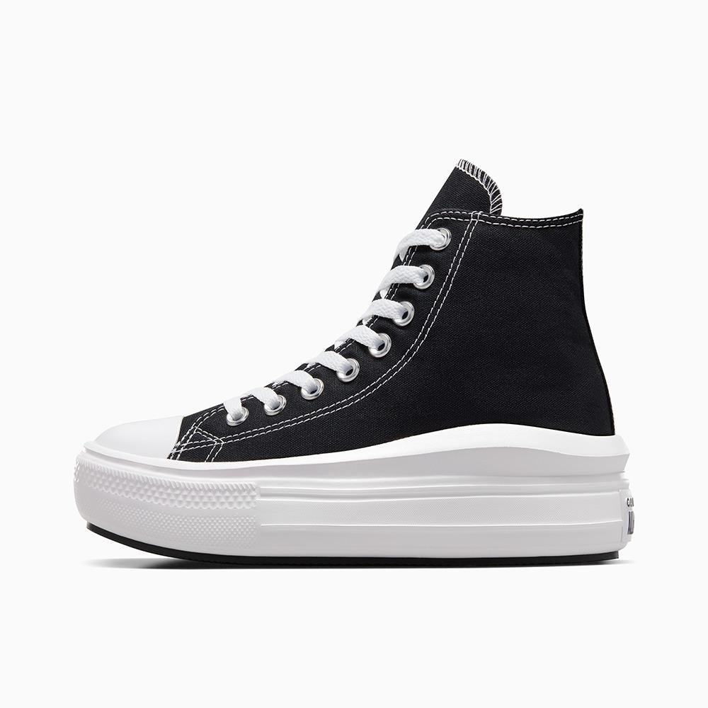 Converse Womens Chuck Taylor All Star Move Platform, Black / Natural Ivory / White