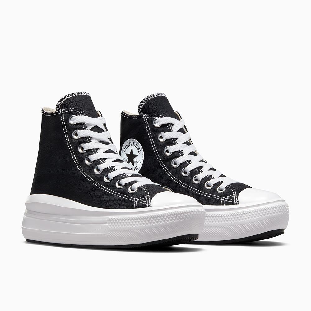 Converse Womens Chuck Taylor All Star Move Platform, Black / Natural Ivory / White