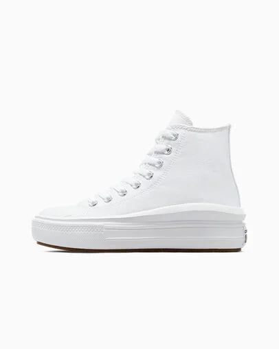 Converse Womens Chuck Taylor All Star Move Platform, White/Natural Ivory/Black