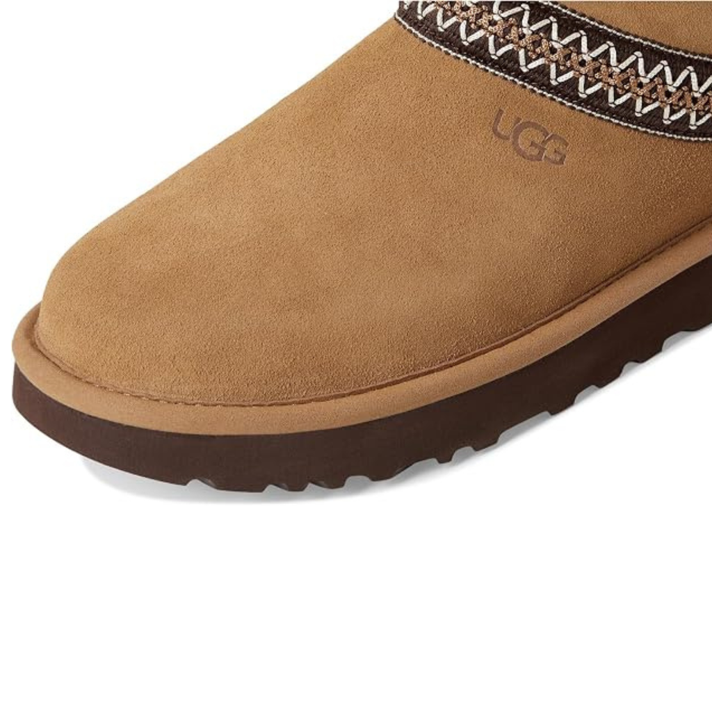 UGG Women's Classic Short Crescent Boot - Chestnut - Twinface Sheepskin, Foldable Shaft