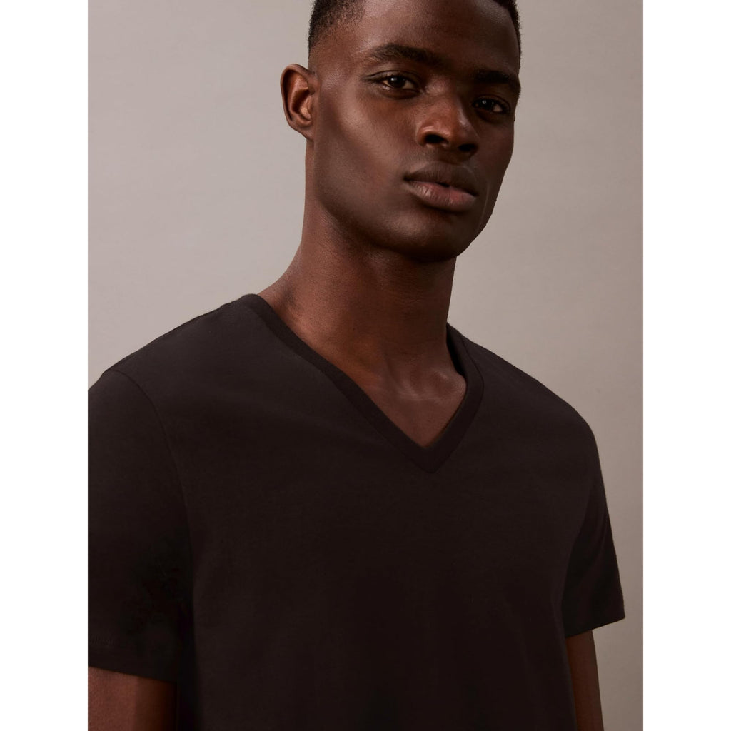 Calvin Klein Men's Short Sleeve V-Neck 3-Pack