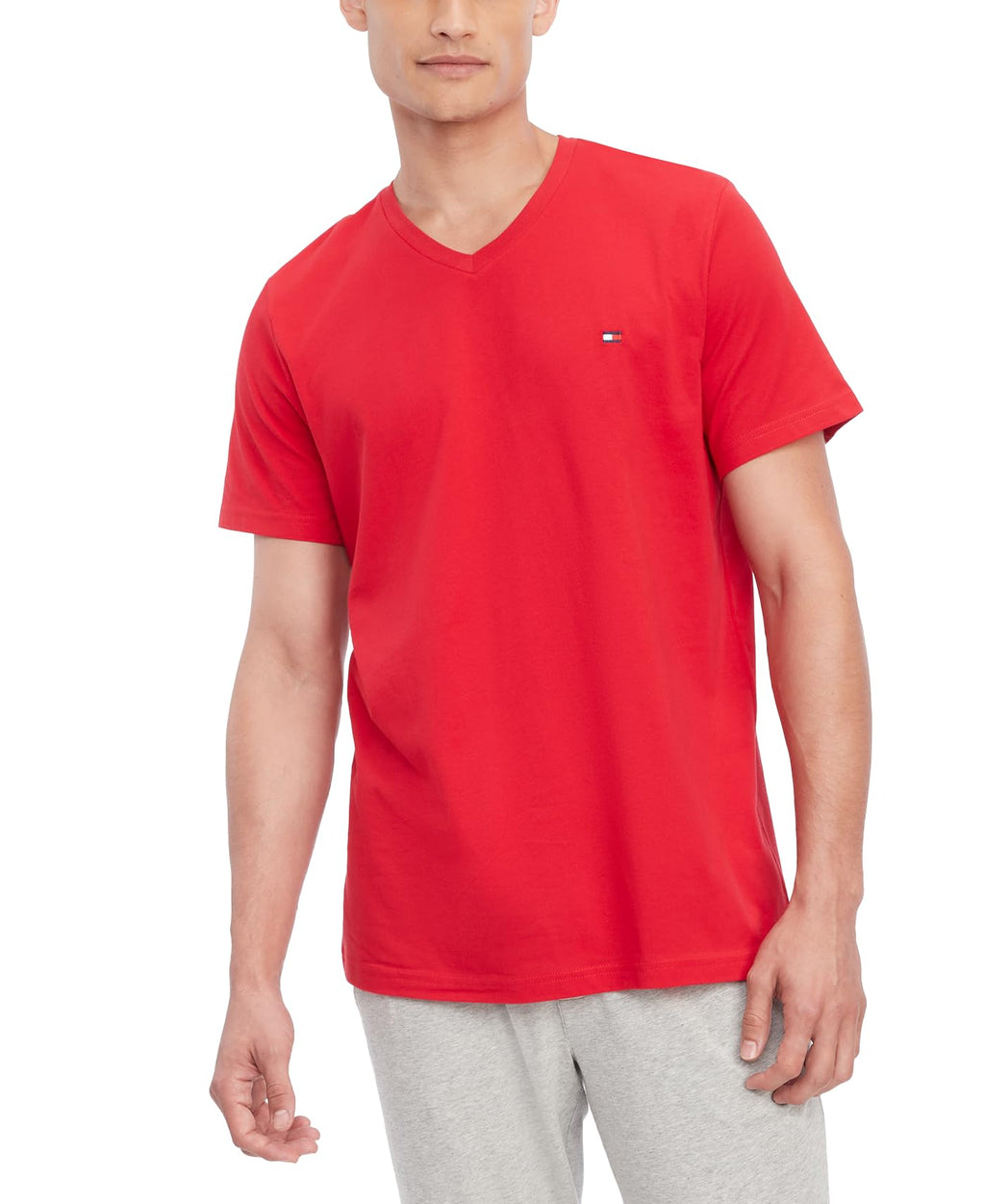 Tommy Hilfiger Men's Short Sleeve V-Neck Undershirt