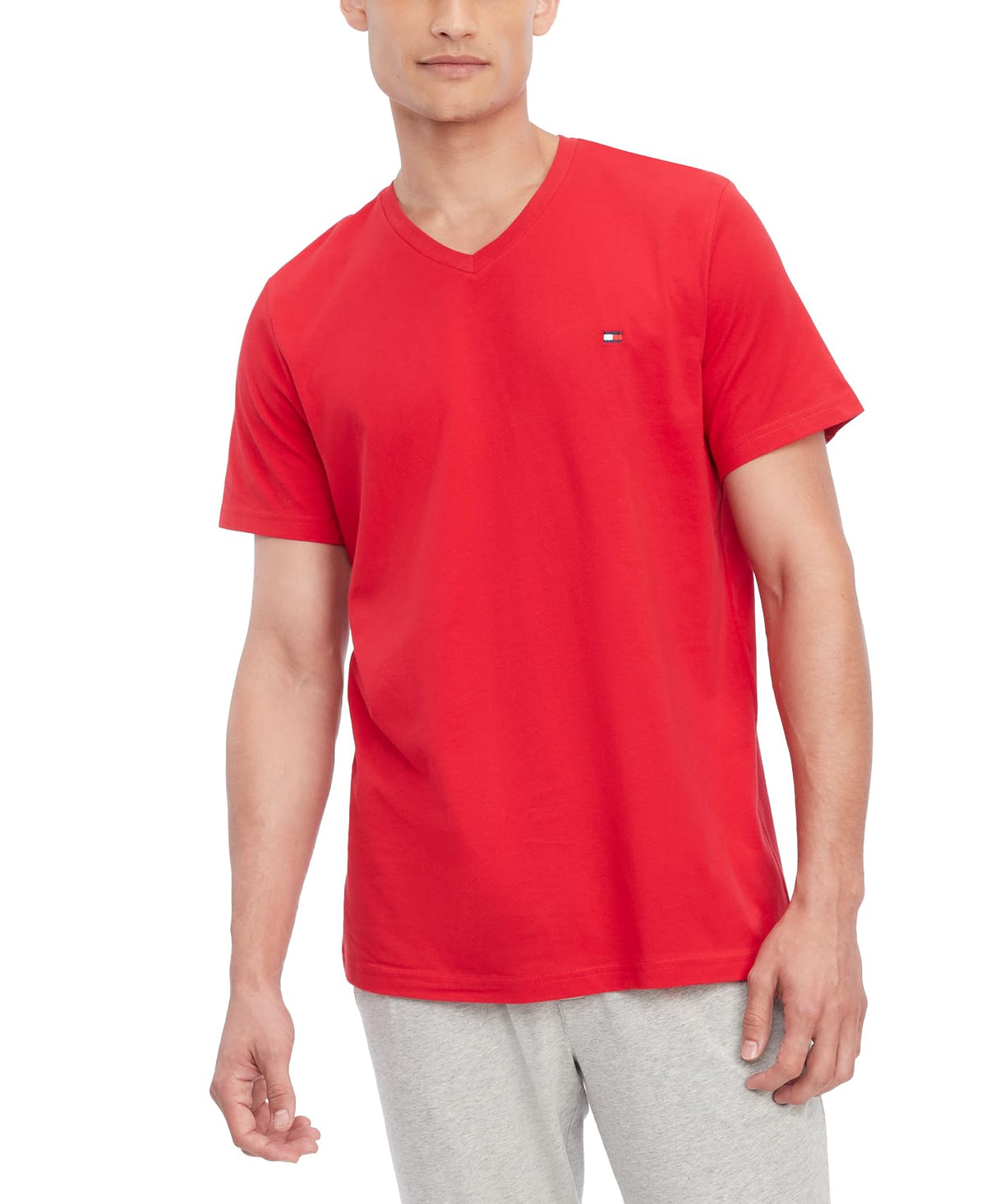 Tommy Hilfiger Men's Short Sleeve V-Neck Undershirt