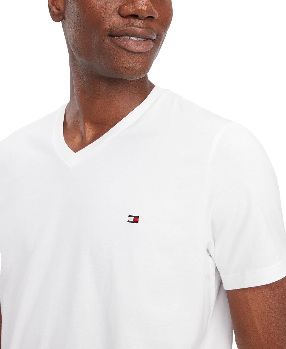 Tommy Hilfiger Men's Short Sleeve V-Neck Undershirt
