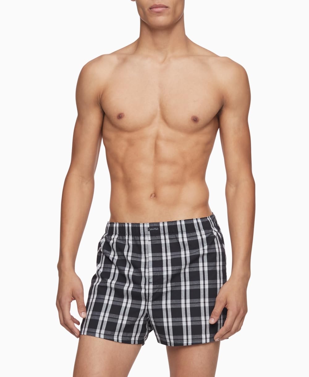 Calvin Klein Men's Woven Boxer 3-Pack