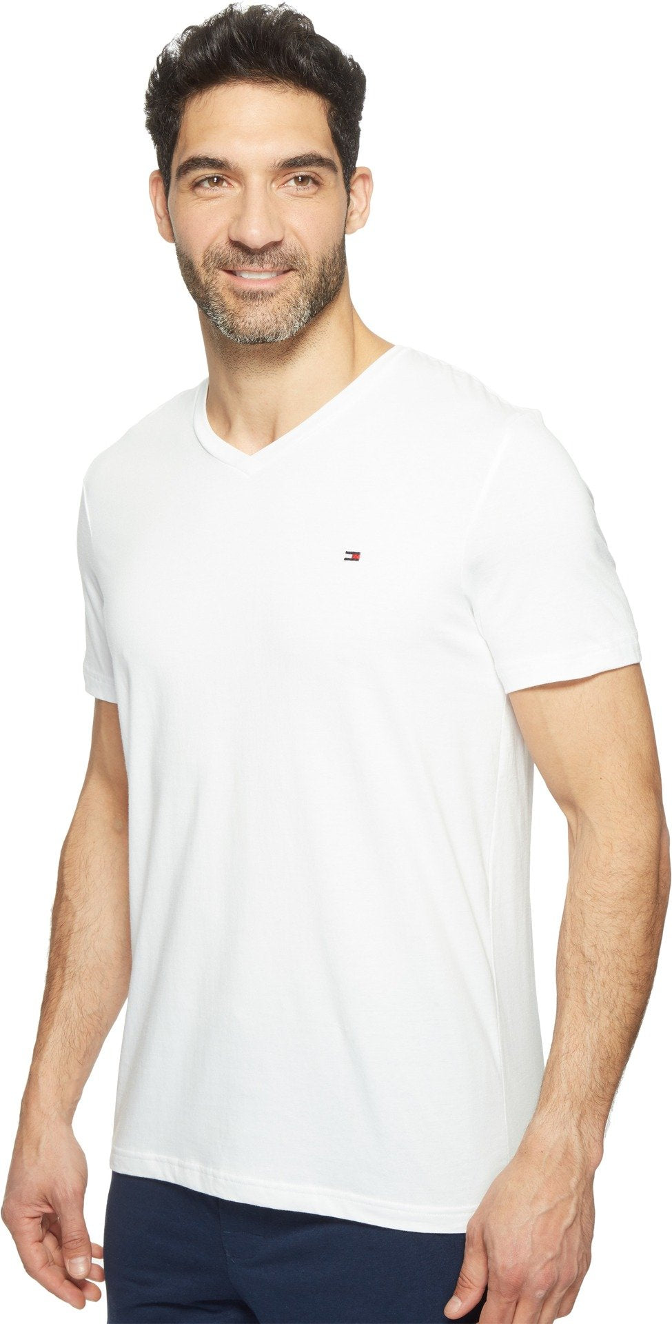Tommy Hilfiger Men's Short Sleeve V-Neck Undershirt