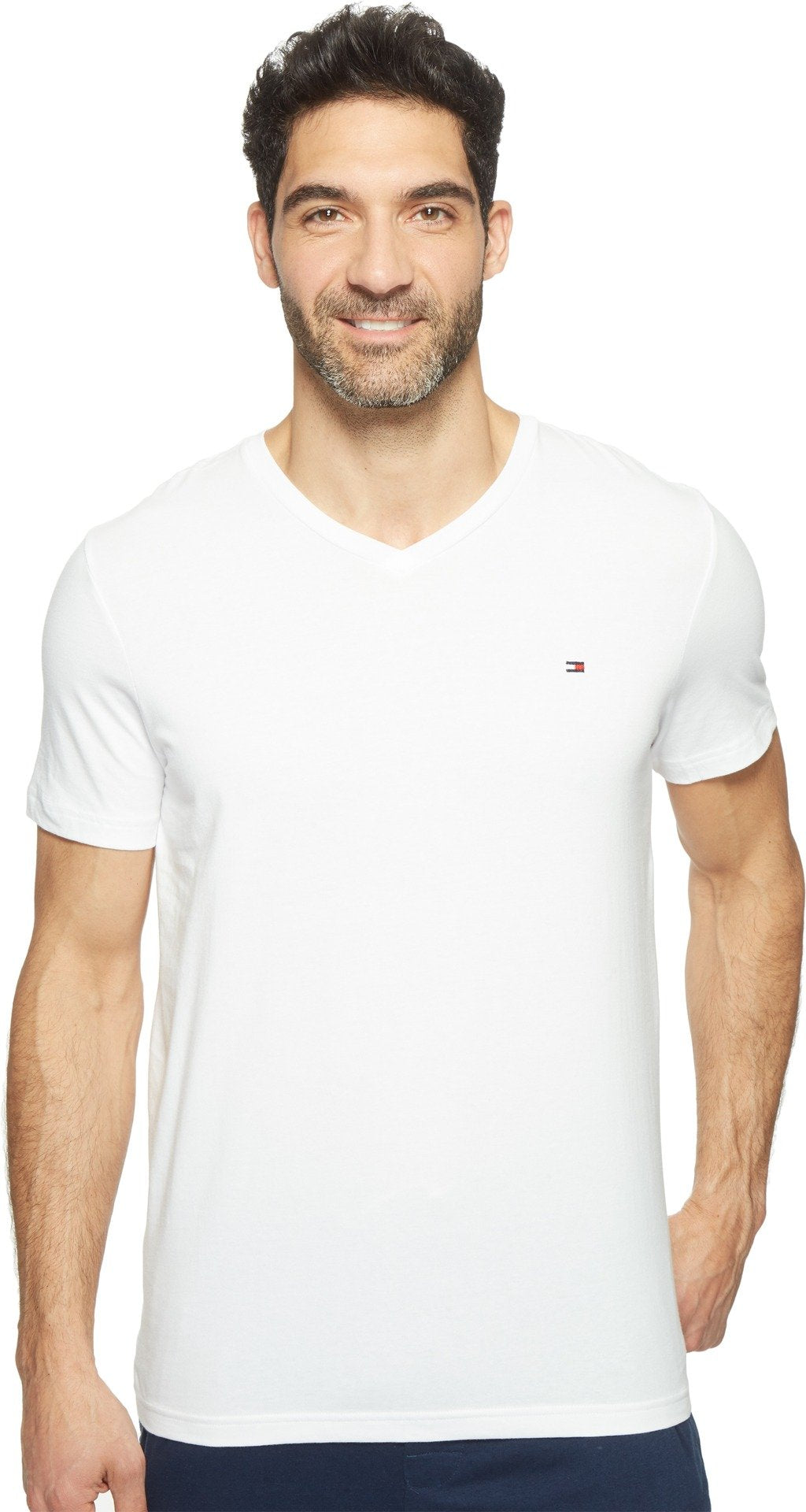 Tommy Hilfiger Men's Short Sleeve V-Neck Undershirt