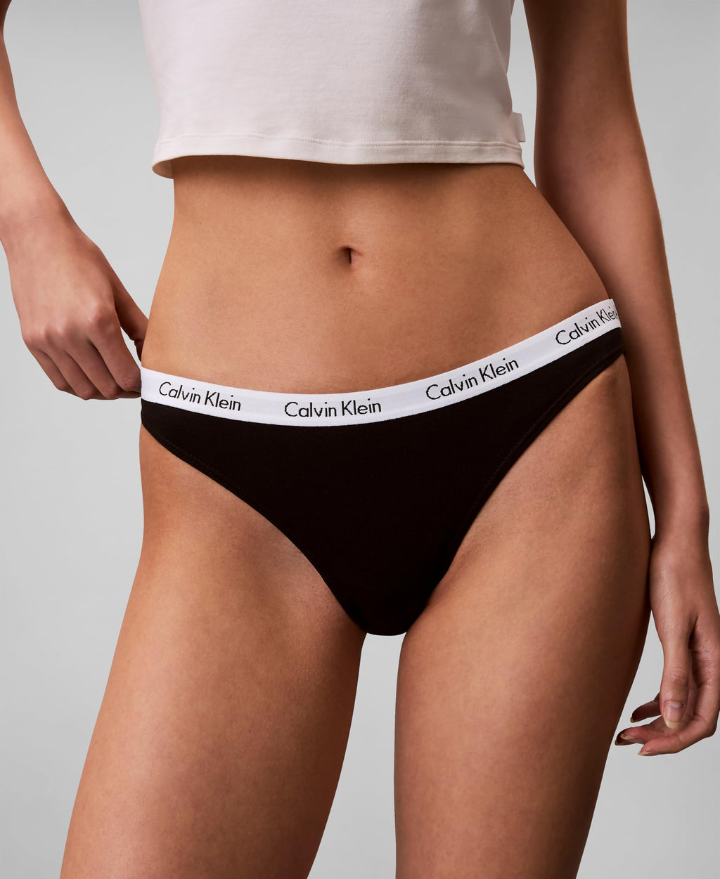 Calvin Klein Women's Carousel Logo Cotton Stretch Bikini Panty 3-Pack