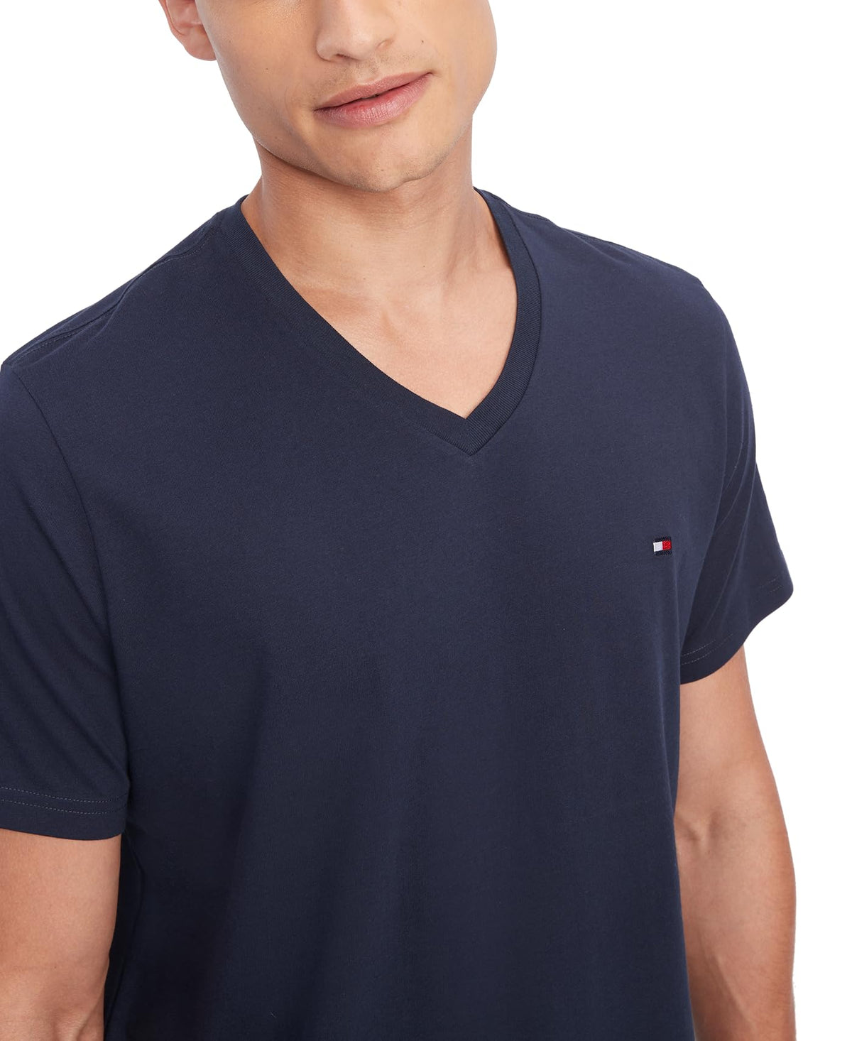 Tommy Hilfiger Men's Short Sleeve V-Neck Undershirt