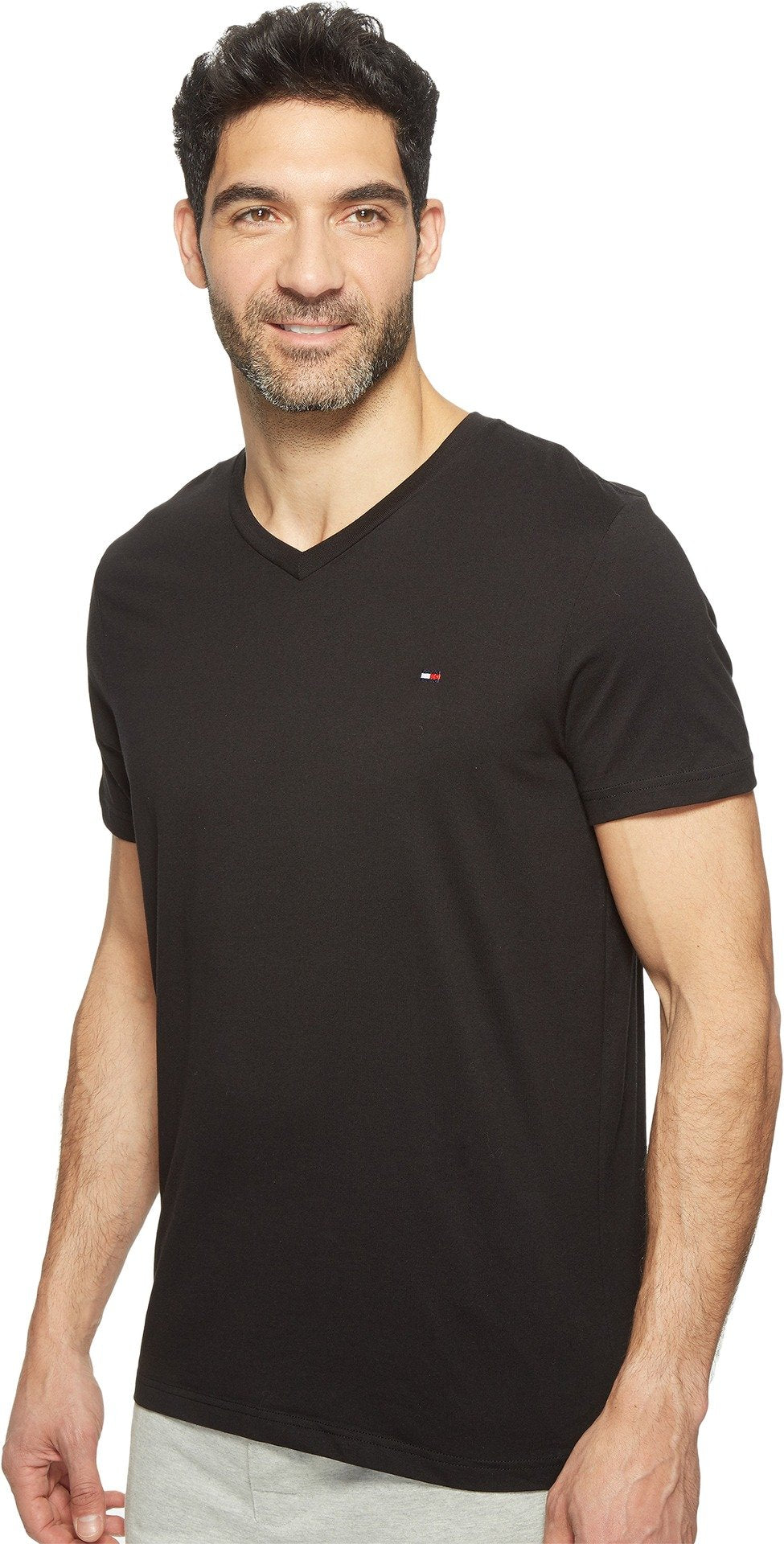 Tommy Hilfiger Men's Short Sleeve V-Neck Undershirt