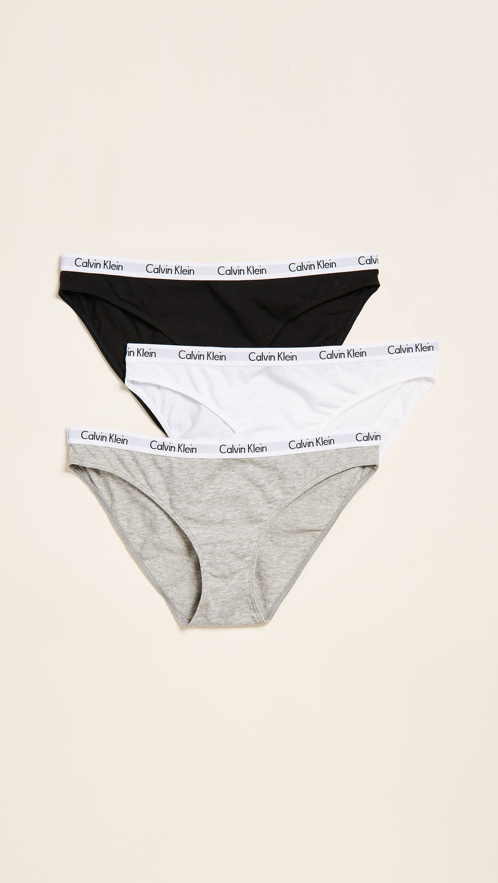 Calvin Klein Women's Carousel Logo Cotton Stretch Bikini Panty 3-Pack