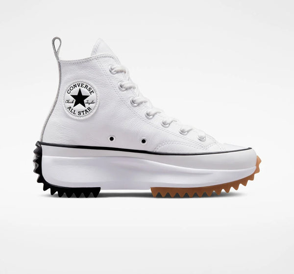 Unisex Run Star Hike Platform Foundational Leather, White/Black/Gum
