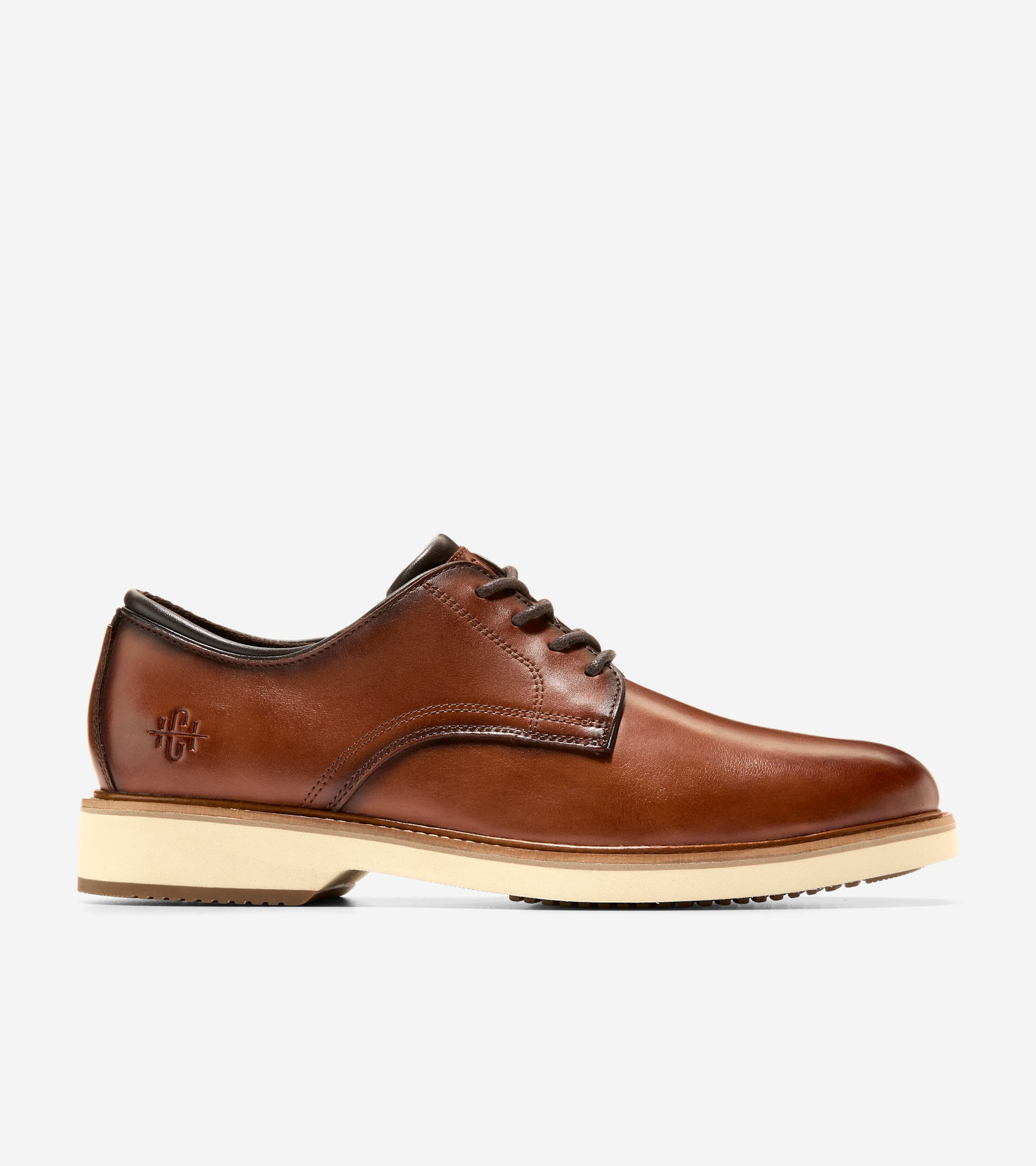 Cole Haan Mens American Classics Montrose Plain Toe Ox, British Tan / Angora