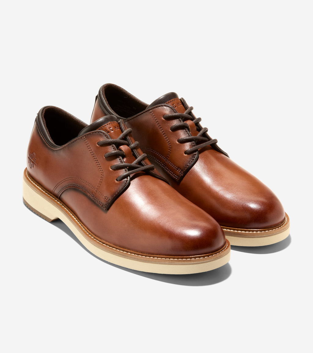 Cole Haan Mens American Classics Montrose Plain Toe Ox, British Tan / Angora