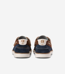 Cole Haan Mens Grandpro Windward Boat Shoe, Dk Sequoia/ Navy Blazer/ Ivory