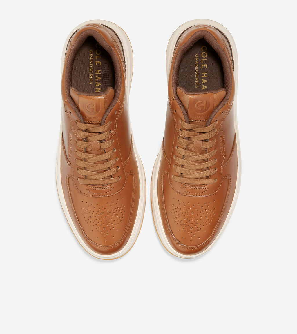 Cole Haan Mens Grandpro Crossover Sneaker, British Tan/Ivory