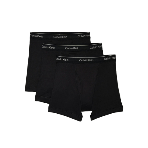 Calvin Klein Mens Cotton Classics 3-pack Boxer Brief, 3 Black