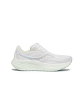 Saucony Women's Ride 18 Sneaker, White/Lettuce, 6.5