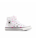 Converse Kids Hi 1V White Prime, Pink White Stars