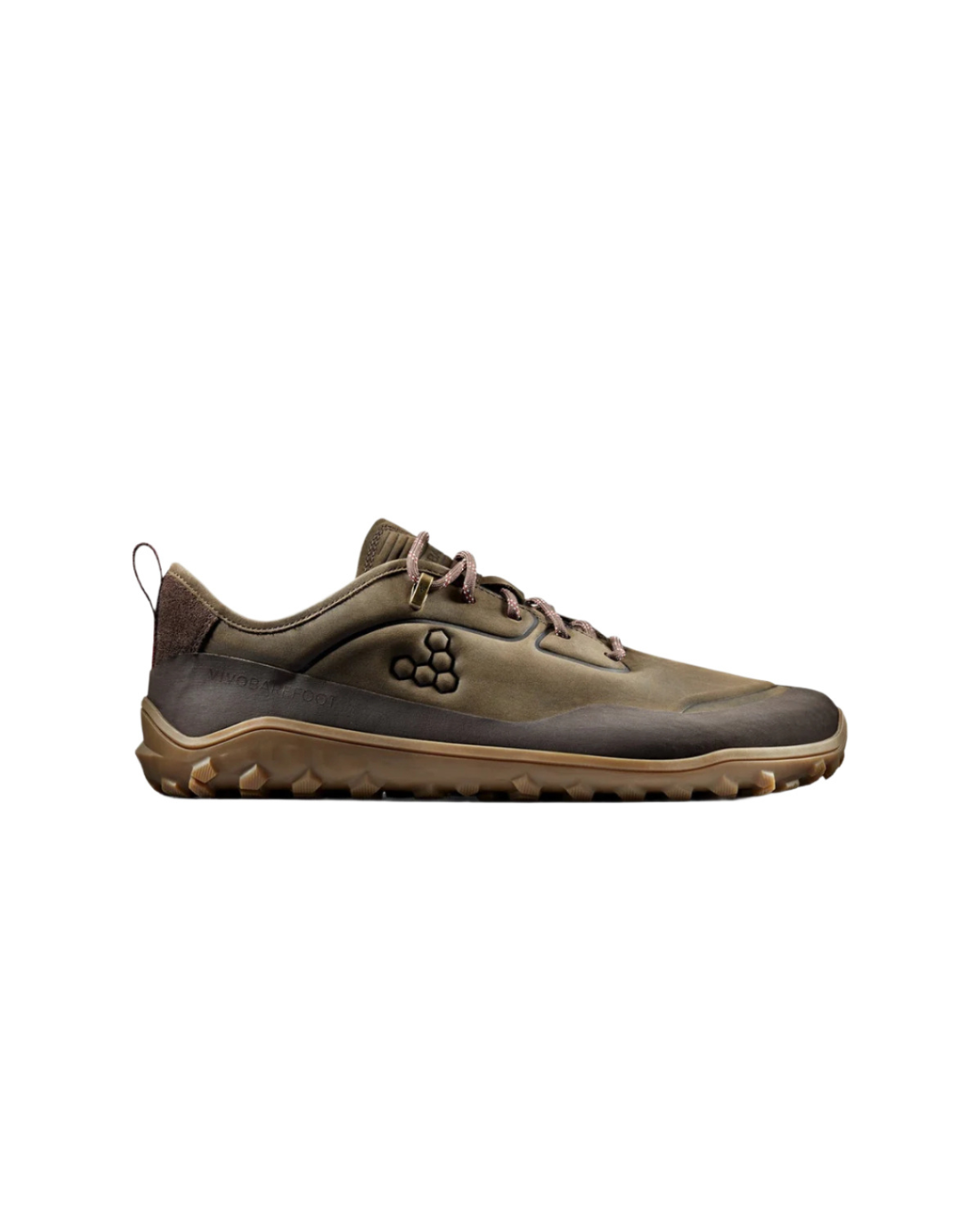 Vivobarefoot Mens Tracker Leather Low, Bracken
