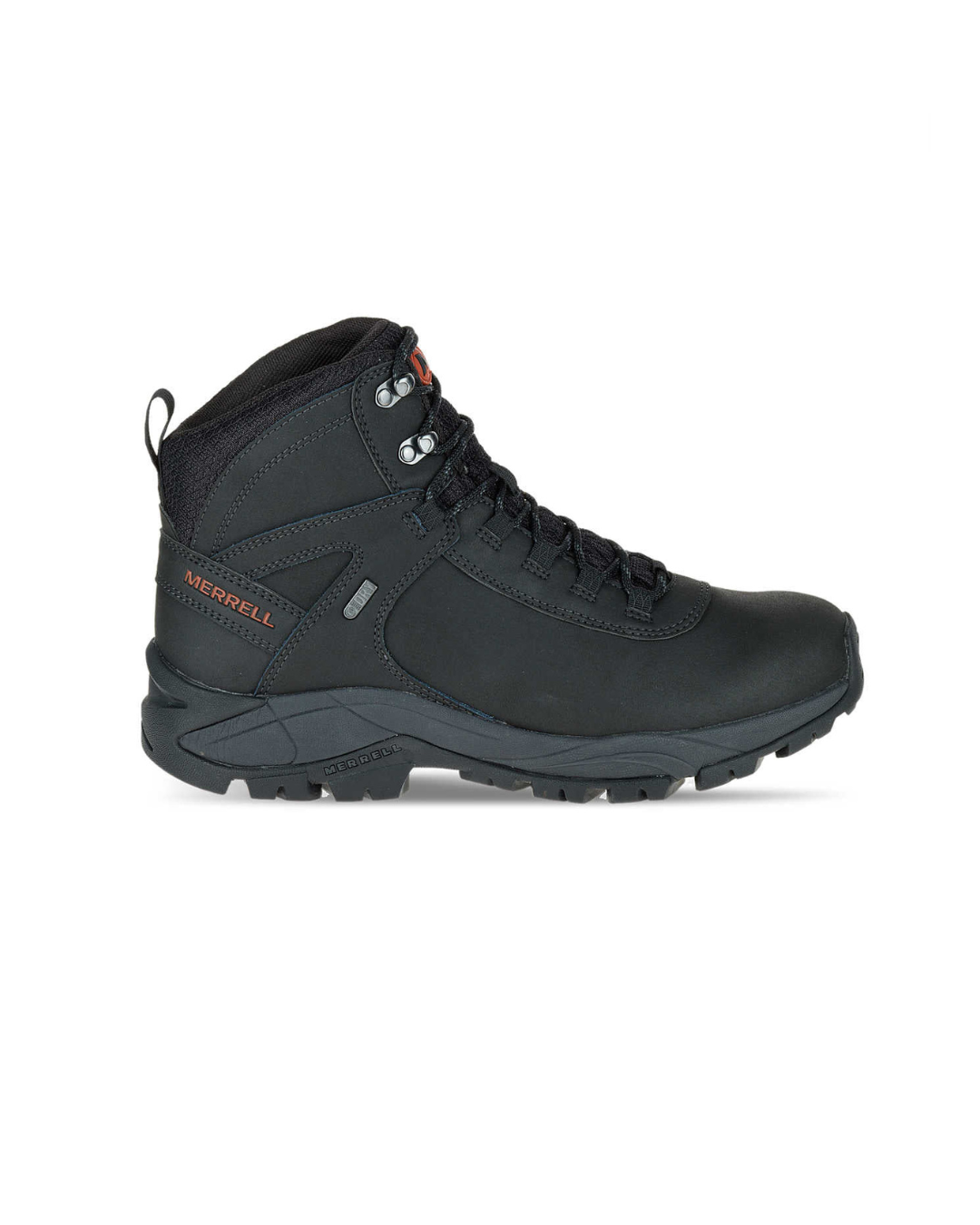 Merrell Mens Hiking Vego Mid Leather Waterproof Black