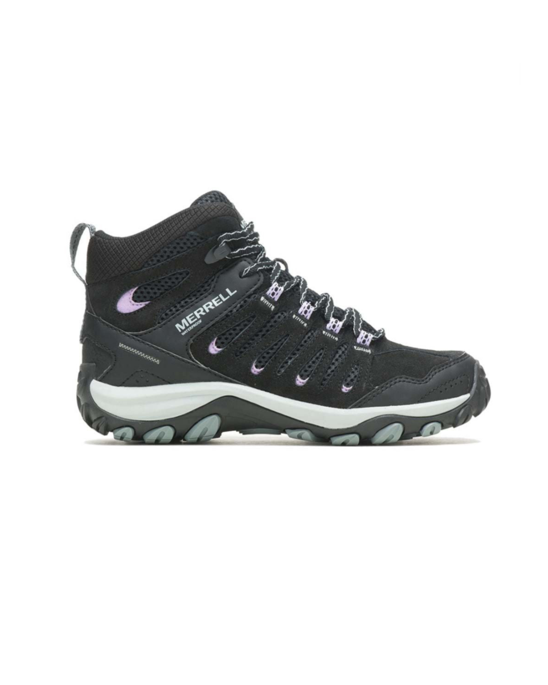 Merrell Womens Hiking Crosslander 3 Mid Waterproof Black/Orchid