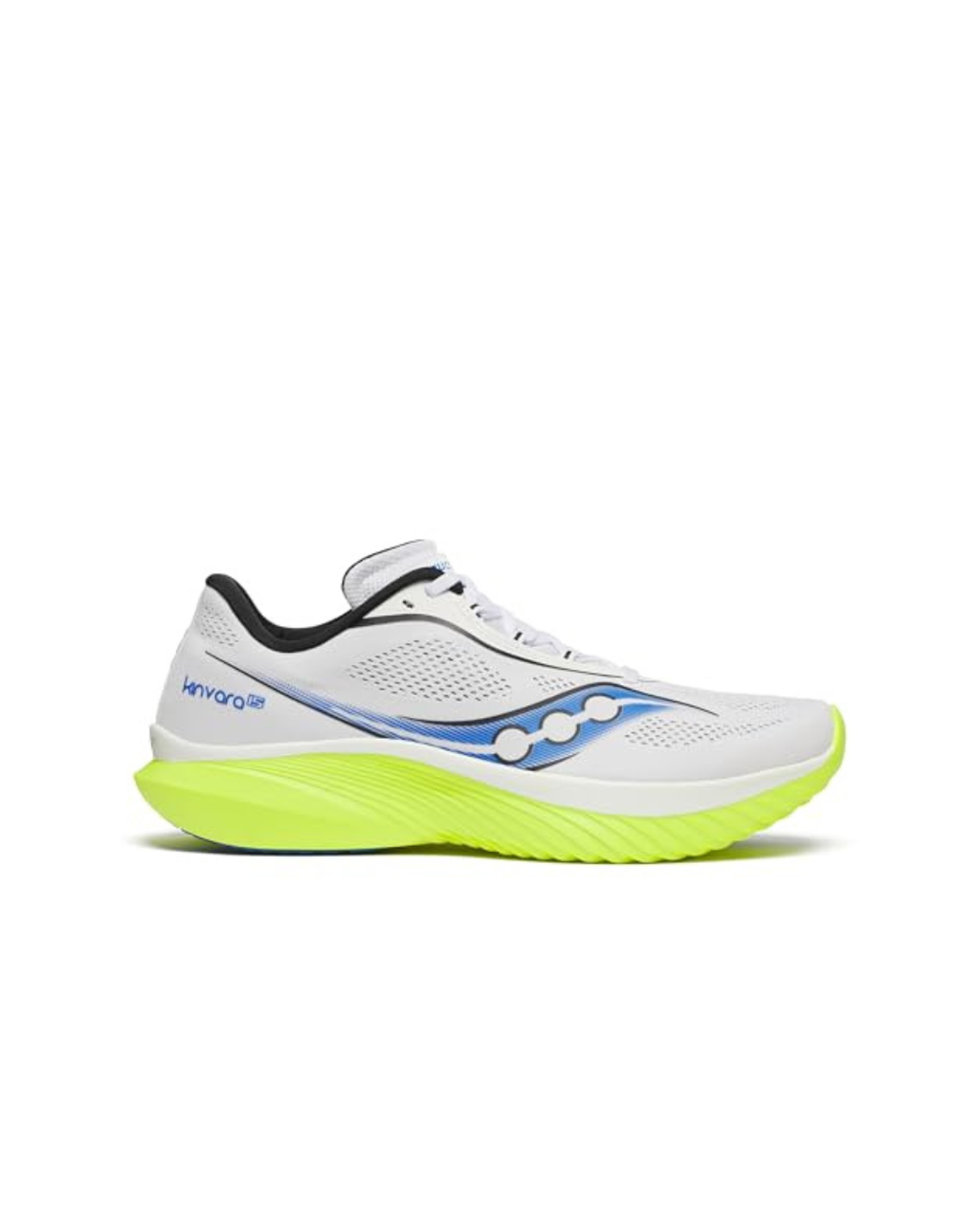 Saucony Men's Kinvara 15 Sneaker, White/Citron