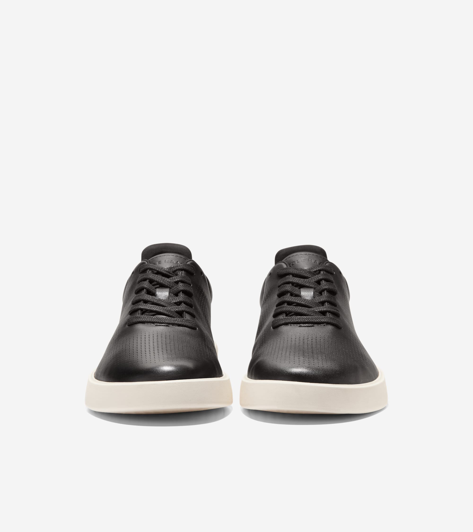 Cole Haan Mens Grand Crosscourt Daily Laser Sneakers, Black / Ancient Scroll / Ivory