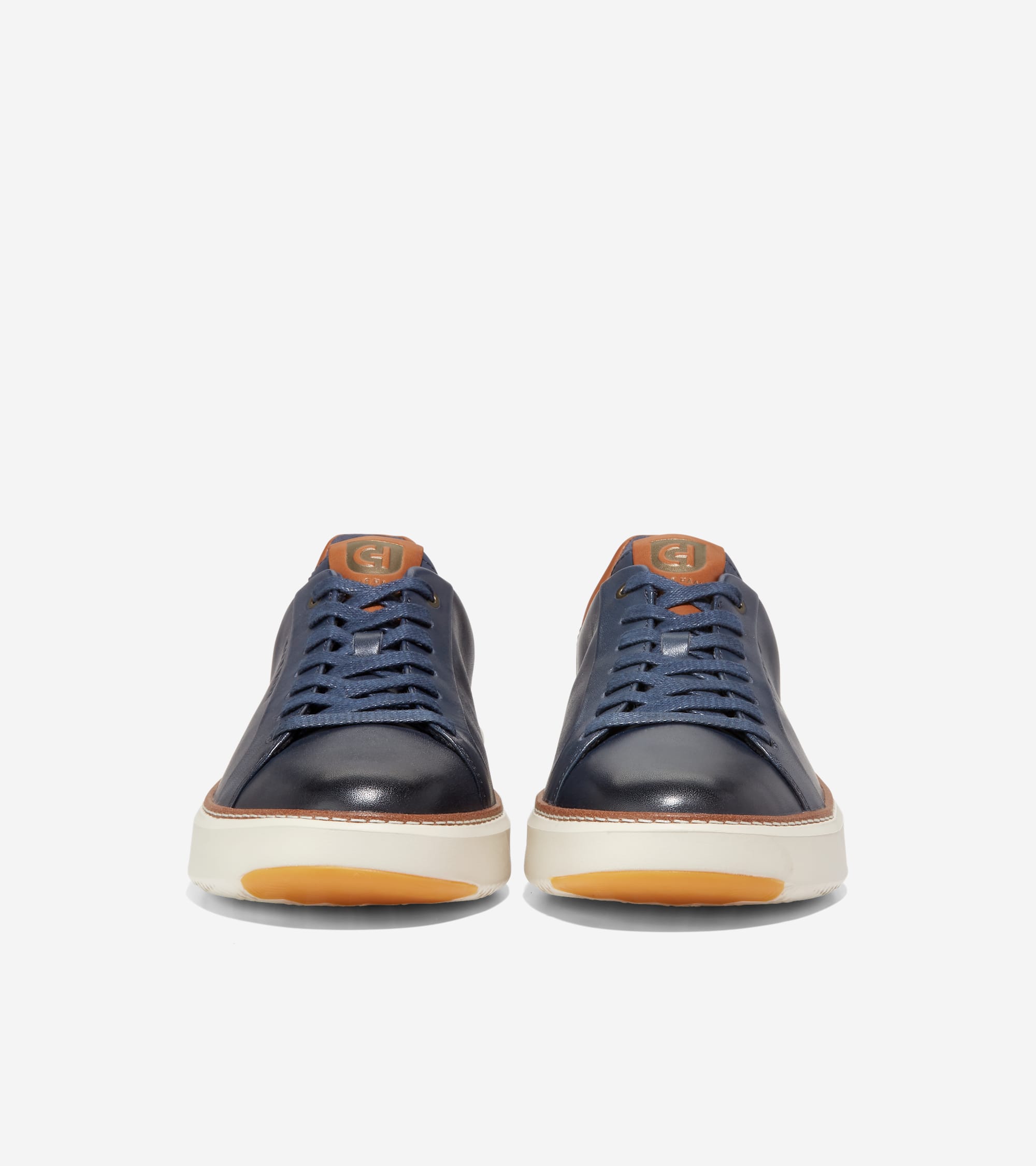 Cole Haan Mens Grandpro Topspin Sneaker, Navy Blazer Lthr/British Tan/Ivory