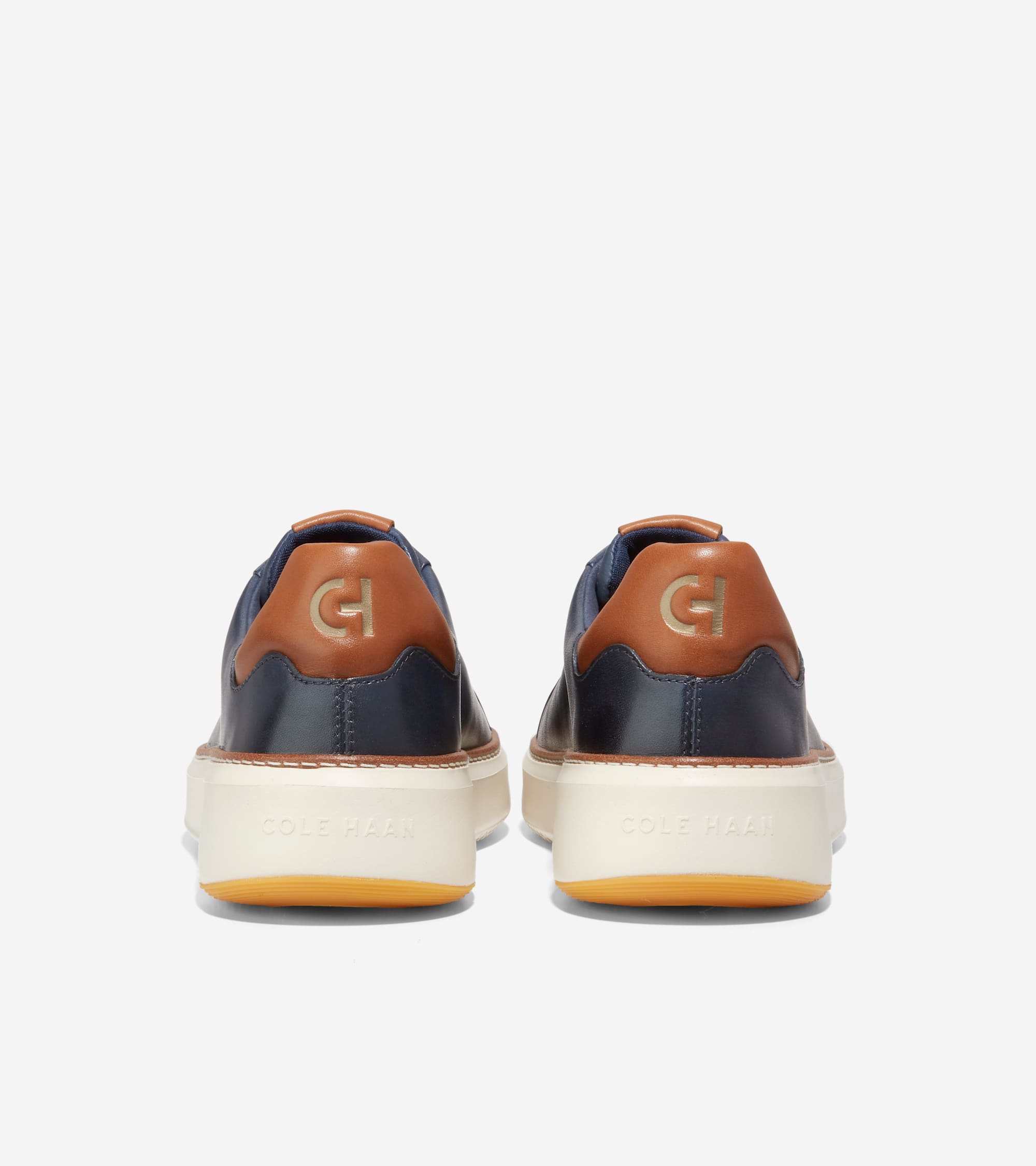 Cole Haan Mens Grandpro Topspin Sneaker, Navy Blazer Lthr/British Tan/Ivory