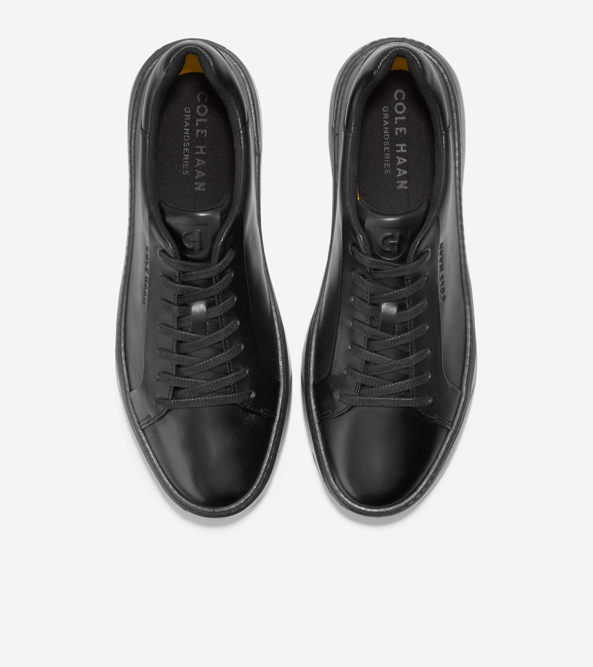 Cole Haan Mens Grandpro Topspin Sneaker, Black Leather/Black